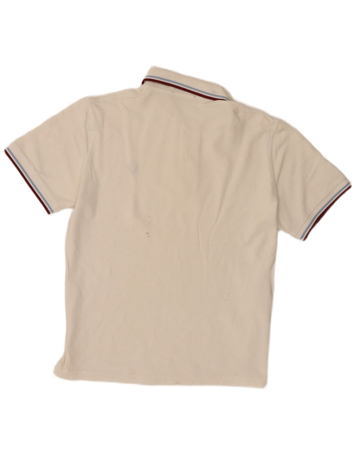 Fred Perry Mens Polo Shirt Large White Cotton