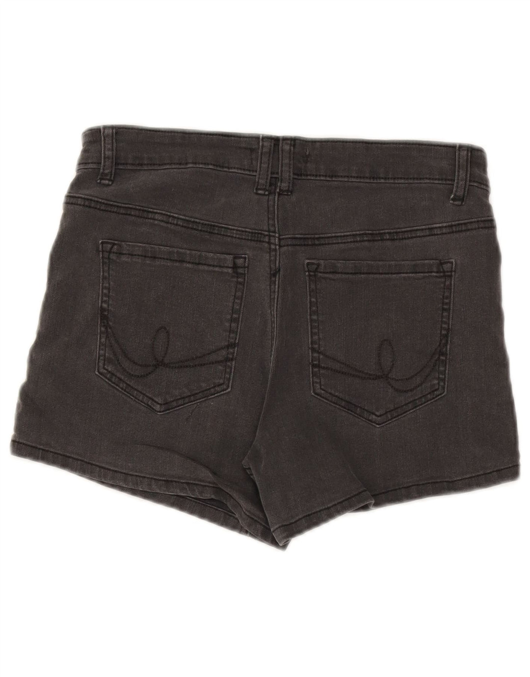 Oasis Womens Denim Shorts UK 10 Small W28 Grey Cotton