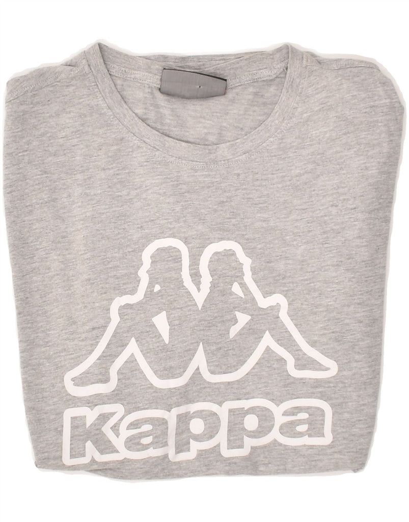 KAPPA Mens Graphic T-Shirt Top 2XL Grey Cotton | Vintage Kappa | Thrift | Second-Hand Kappa | Used Clothing | Messina Hembry 