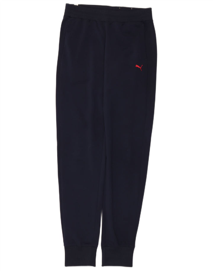 Puma Womens Tracksuit Trousers Joggers UK 8 Small Navy Blue Polyester