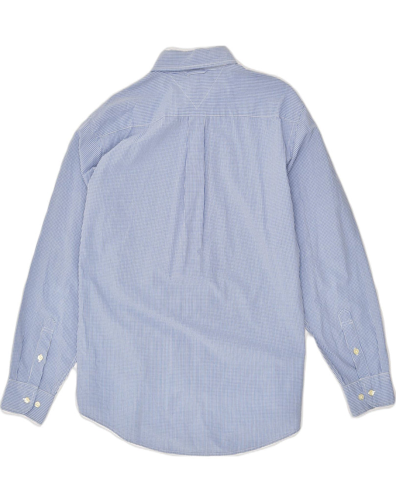 TOMMY HILFIGER Mens Shirt Medium Blue Gingham Cotton | Vintage Tommy Hilfiger | Thrift | Second-Hand Tommy Hilfiger | Used Clothing | Messina Hembry 