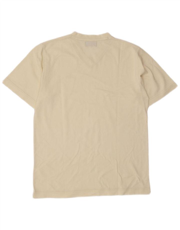 Kappa Mens T-Shirt Top Small Off White