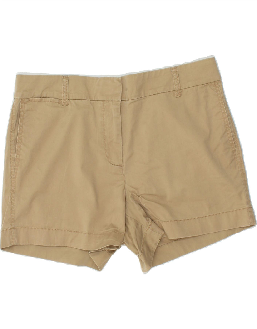 J. CREW Womens Chino Shorts US 10 Large W32 Beige Cotton | Vintage J. Crew | Thrift | Second-Hand J. Crew | Used Clothing | Messina Hembry 
