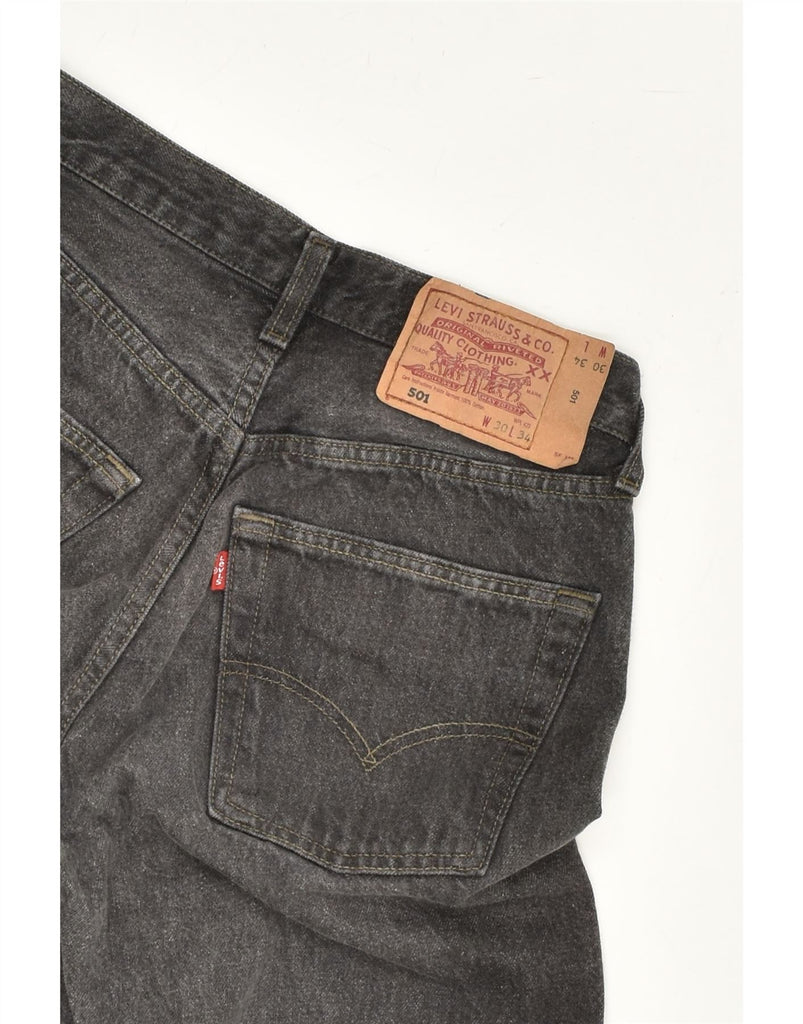 LEVI'S Womens 501 Straight Jeans W30 L26 Grey Cotton | Vintage Levi's | Thrift | Second-Hand Levi's | Used Clothing | Messina Hembry 