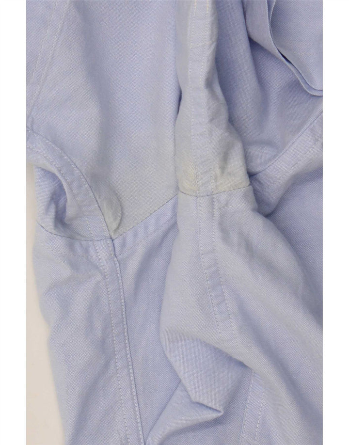 Gant Mens Short Sleeve Regular Fit Shirt Size 39 Medium Blue Cotton