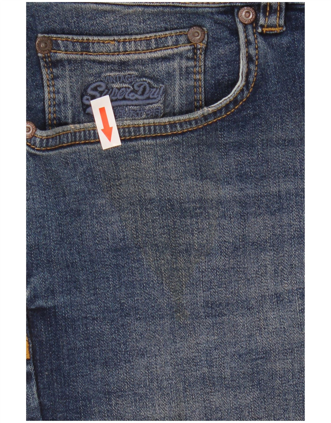 Superdry Womens Skinny Jeans W32 L32 Blue Cotton