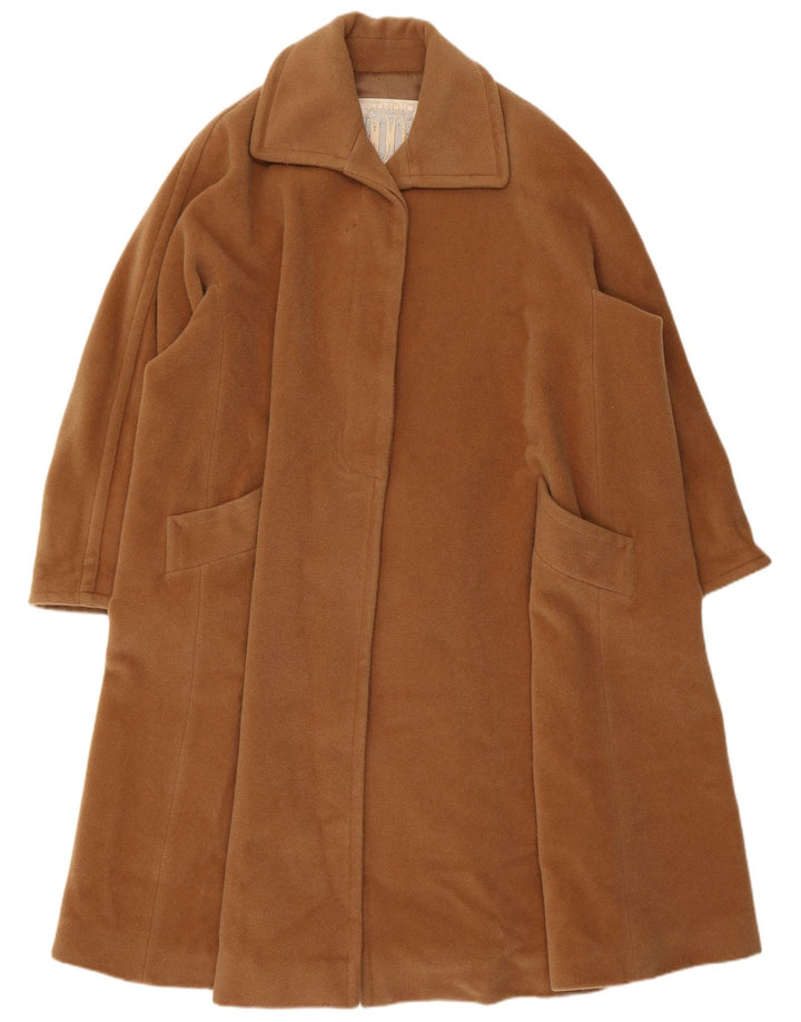 Ferre Womens Oversized Overcoat UK 14 Medium Brown Wool