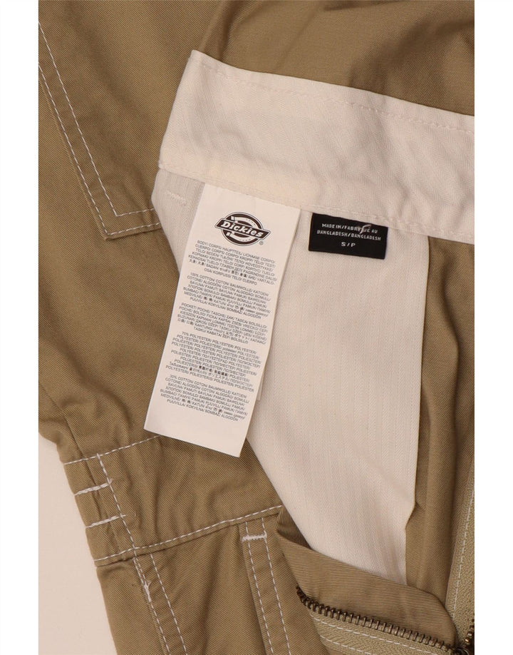 Dickies Mens Workwear Regular Fit Jumpsuit Small Khaki Cotton