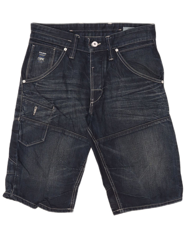 Jack & Jones Mens Cargo Denim Shorts Medium W32 Navy Blue Cotton