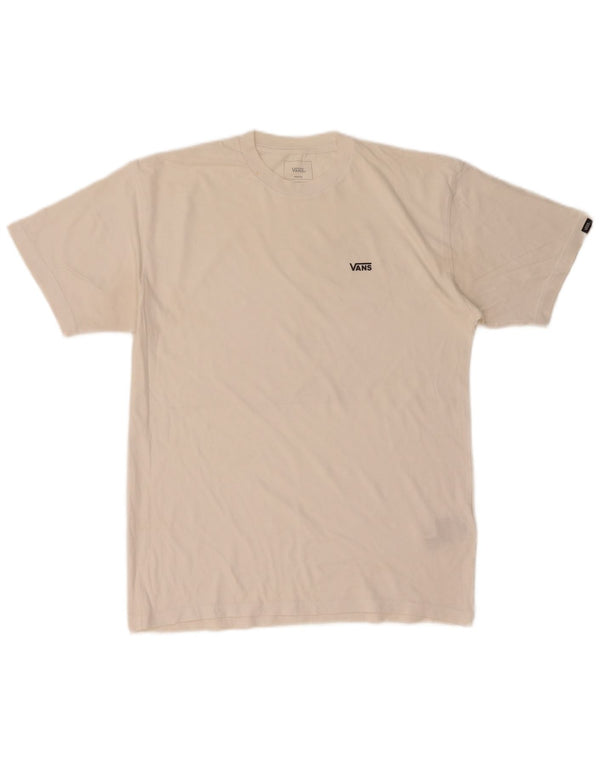 VANS Mens Classic Fit T-Shirt Top Medium White