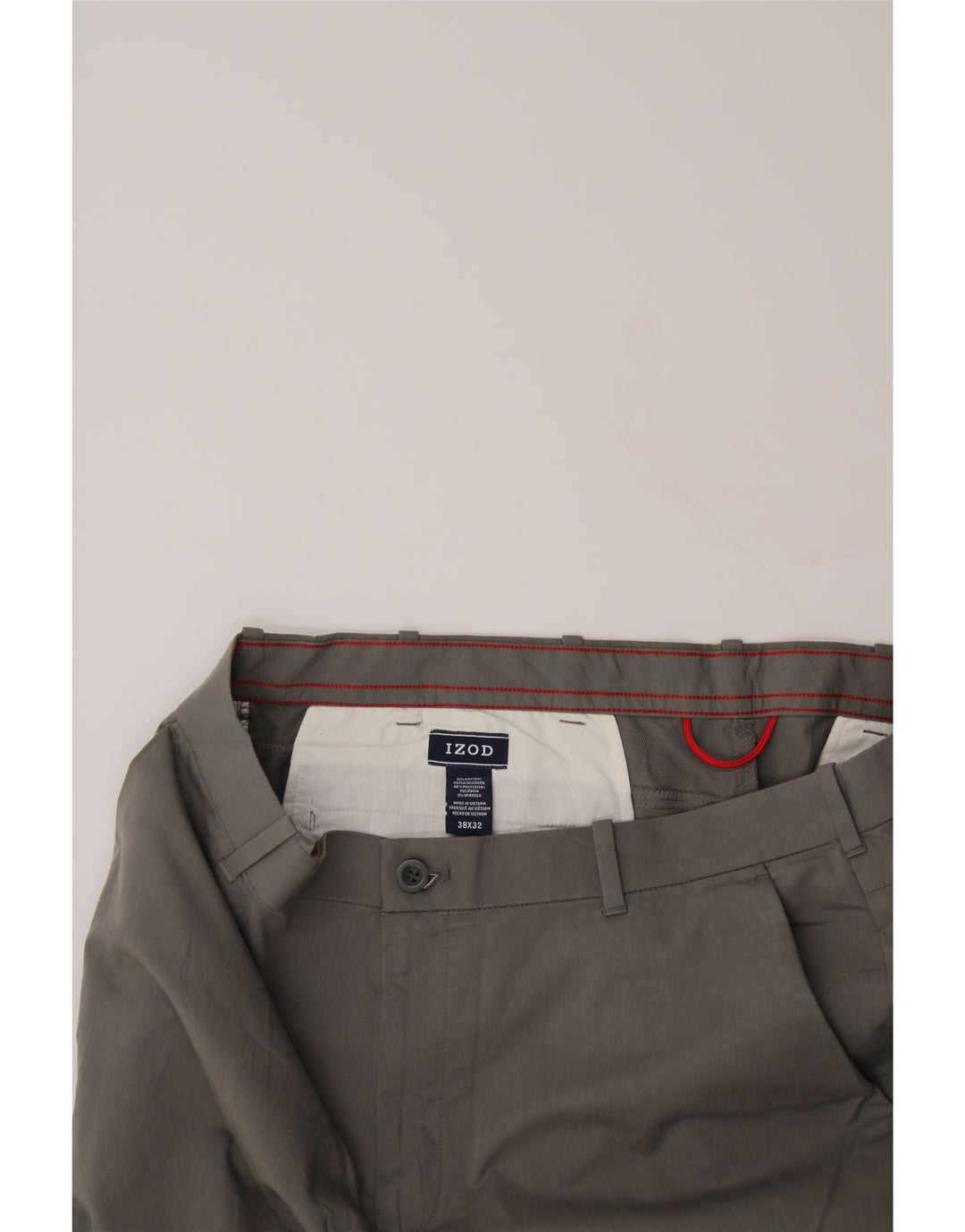 IZOD Mens Straight Chino Trousers W38 L32 Grey Cotton Vintage Izod and Second-Hand Izod from Messina Hembry 