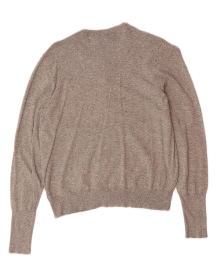 MARKS & SPENCER Womens Cardigan Sweater UK 12 Medium Grey Viscose Vintage Marks & Spencer and Second-Hand Marks & Spencer from Messina Hembry 