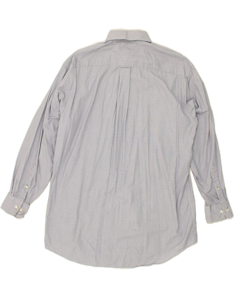 TOMMY HILFIGER Mens Shirt Size 15 1/2  Medium Blue Check Cotton Vintage Tommy Hilfiger and Second-Hand Tommy Hilfiger from Messina Hembry 