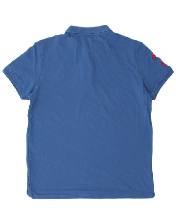 U.S. Polo Assn. Boys Graphic Polo Shirt 15-16 Years Large Blue Cotton