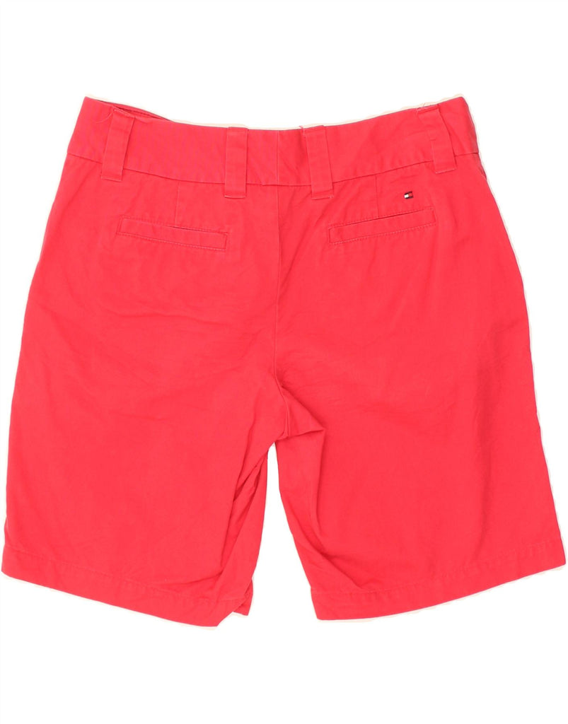 TOMMY HILFIGER Womens Chino Shorts US 4 Small W30  Red Cotton | Vintage Tommy Hilfiger | Thrift | Second-Hand Tommy Hilfiger | Used Clothing | Messina Hembry 