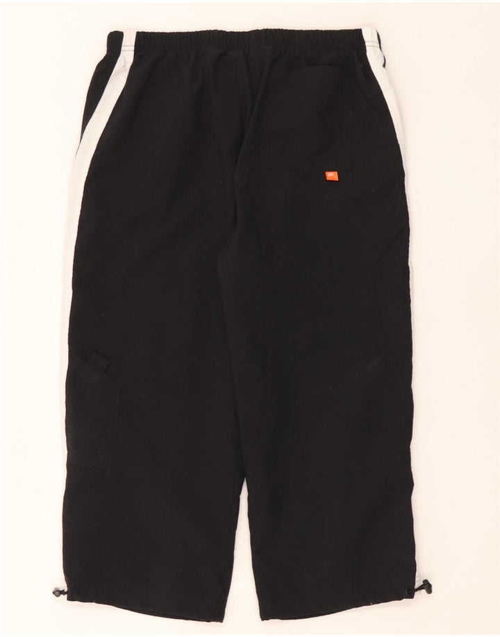 Nike Womens Capri Trousers UK 10/12 Medium  Black Colourblock Polyester