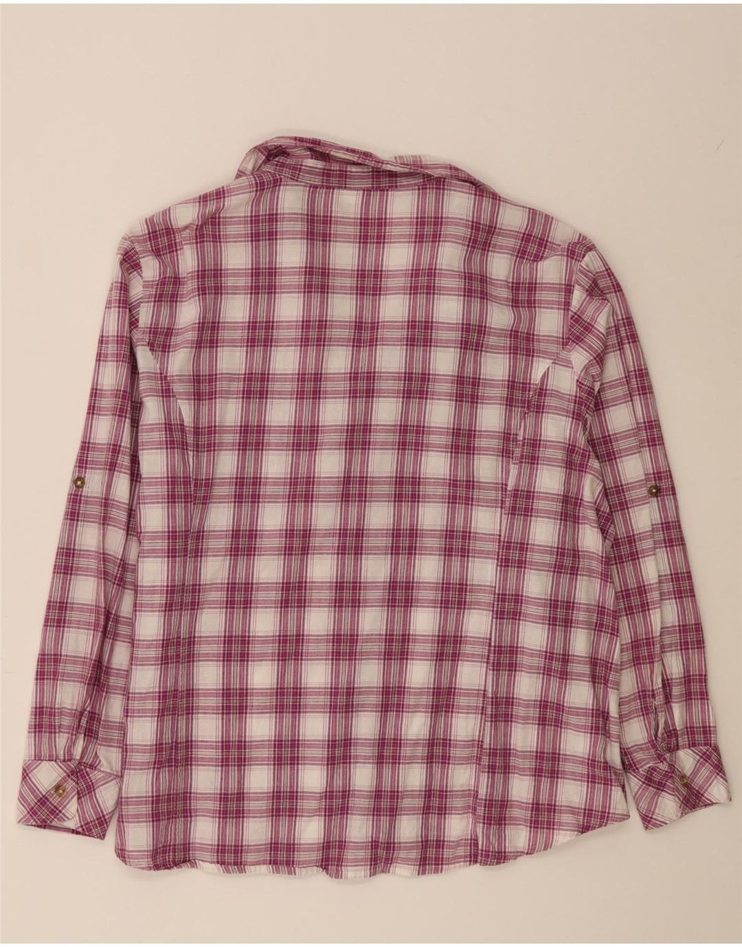 LEE Womens Riders Oversized Shirt UK 20 2XL Maroon Check Cotton Vintage Lee and Second-Hand Lee from Messina Hembry 