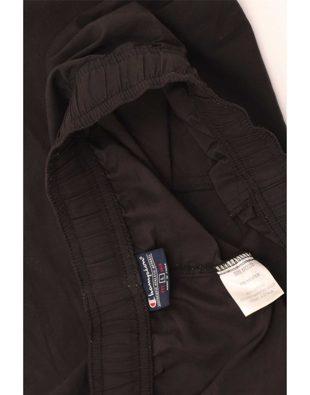 Champion Mens Sport Shorts Large Black Polyester