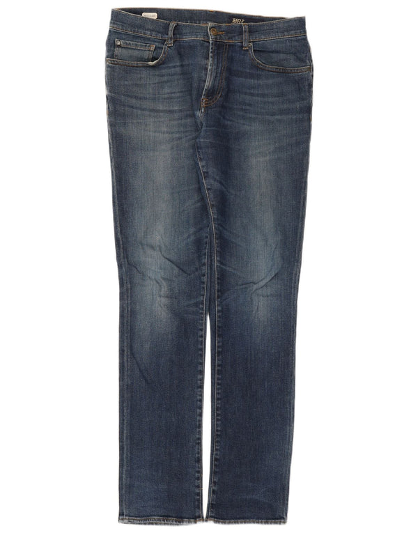 Rifle Mens Regular Straight Jeans W33 L33 Blue Cotton