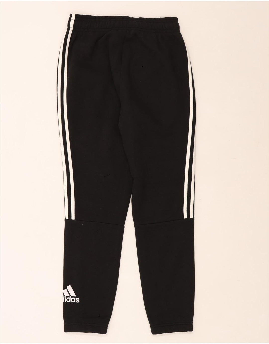 ADIDAS Mens Tracksuit Trousers Joggers Small  Black Cotton