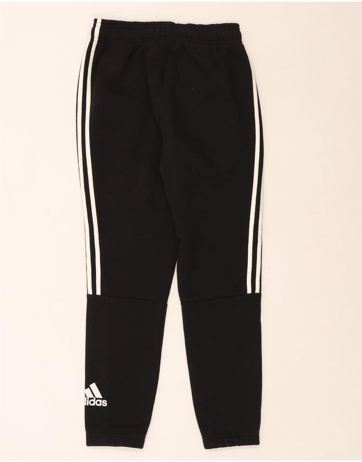 ADIDAS Mens Tracksuit Trousers Joggers Small  Black Cotton