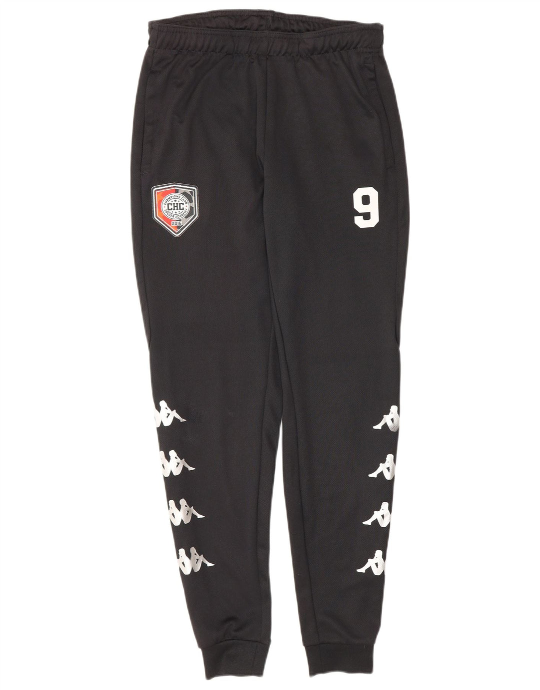 Kappa Mens Graphic Tracksuit Trousers Joggers Small Black