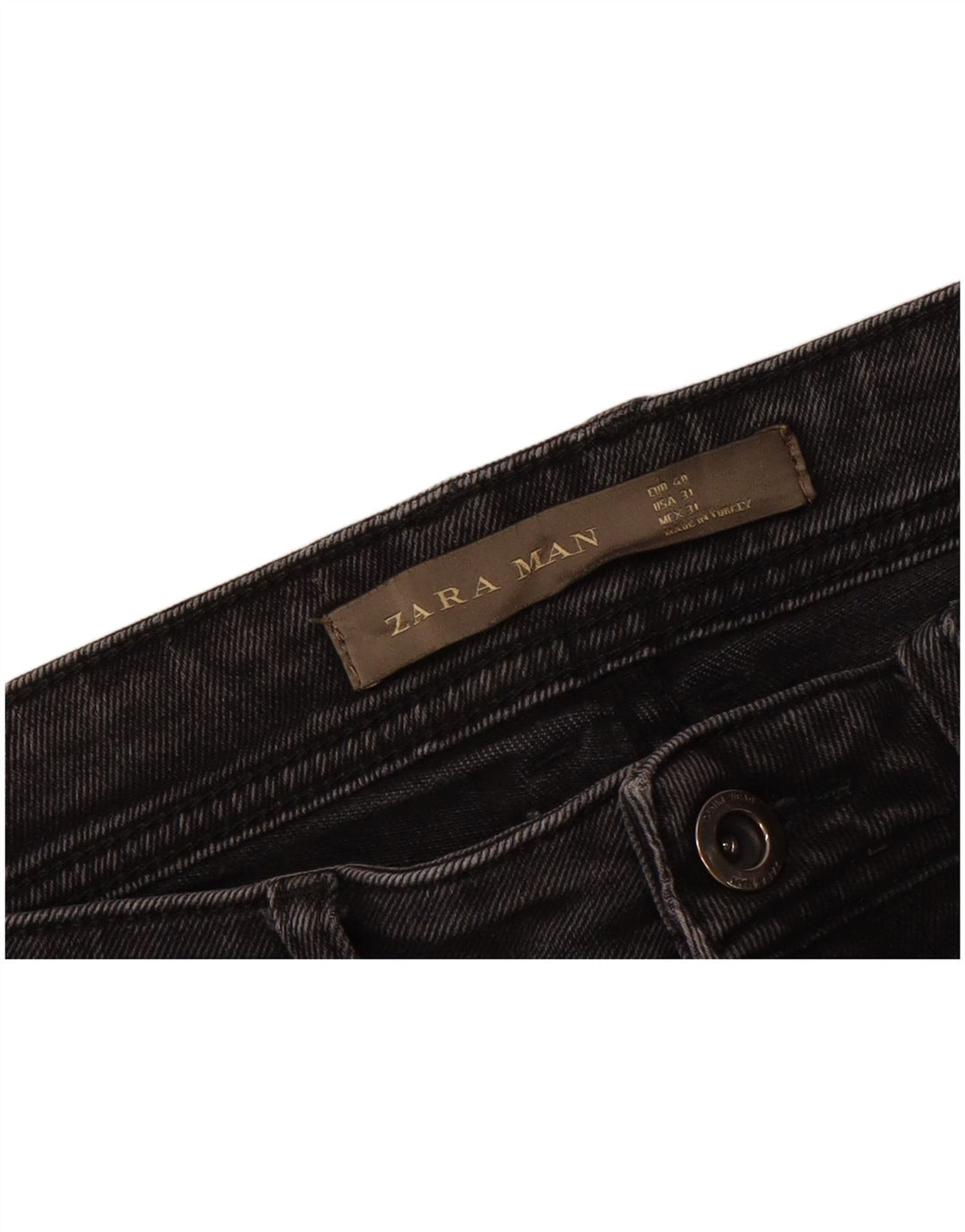 ZARA Mens Distressed Skinny Jeans EU 40 Medium W31 L26 Grey
