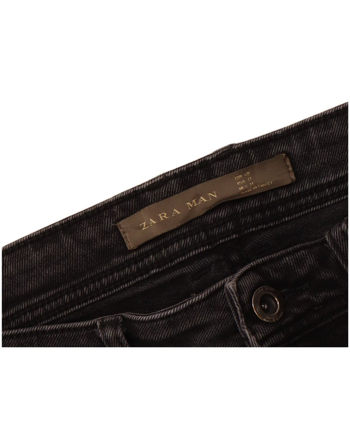 ZARA Mens Distressed Skinny Jeans EU 40 Medium W31 L26 Grey