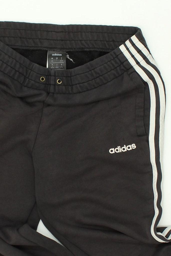 ADIDAS Womens Tracksuit Trousers Joggers UK 8/10 Small Black Cotton | Vintage Adidas | Thrift | Second-Hand Adidas | Used Clothing | Messina Hembry 