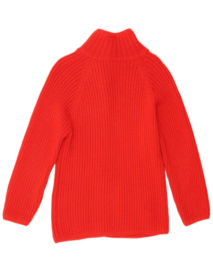 Vintage Womens Cardigan Sweater UK 10 Small Red Wool