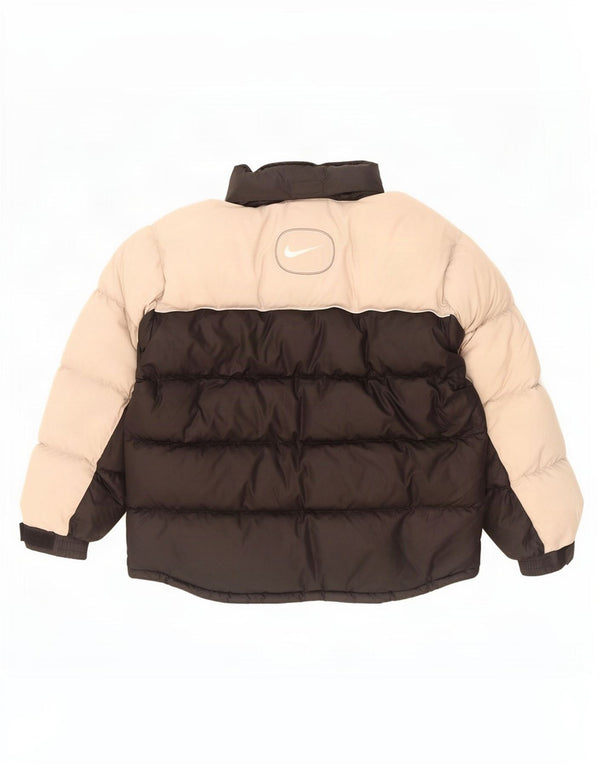 Nike Boys Padded Jacket 13-14 Years XL Black Colourblock Polyester