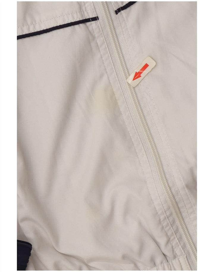 Masita Mens Tracksuit Top Jacket Medium White Colourblock Polyester