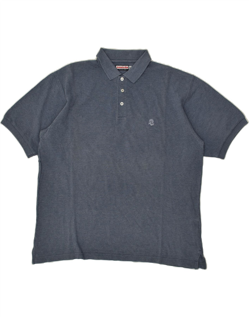 INVICTA Mens Polo Shirt 2XL Grey Cotton | Vintage Invicta | Thrift | Second-Hand Invicta | Used Clothing | Messina Hembry 