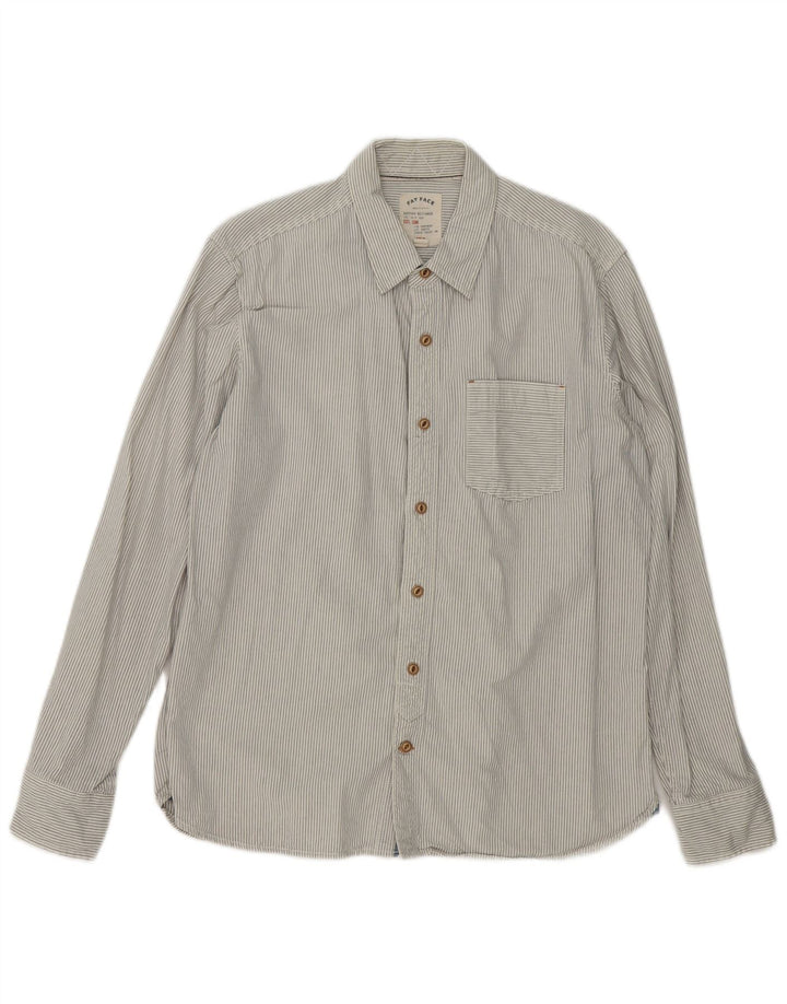 Fat Face Mens Shirt Medium White Pinstripe Cotton