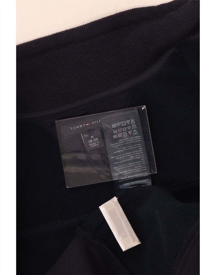 TOMMY HILFIGER Boys Tracksuit Top Jacket 8-9 Years Medium Navy Blue