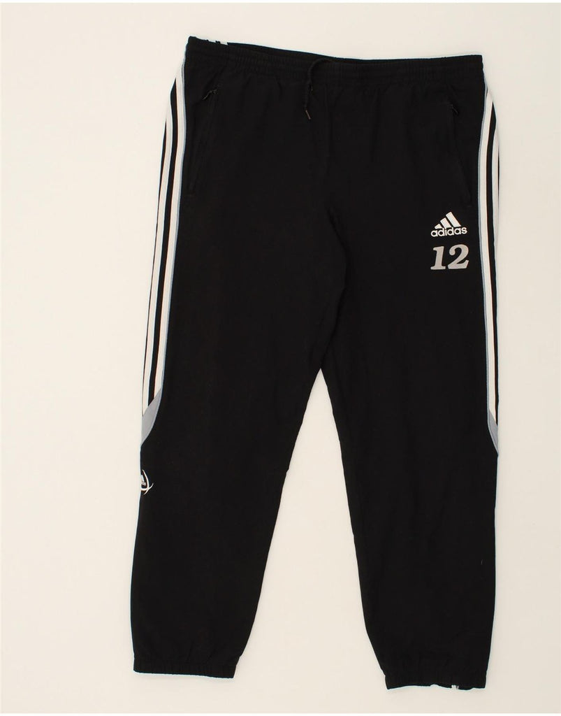 ADIDAS Mens Graphic Tracksuit Trousers Joggers UK 40/42 Medium Black | Vintage Adidas | Thrift | Second-Hand Adidas | Used Clothing | Messina Hembry 