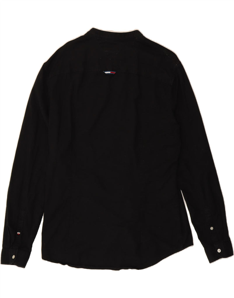 TOMMY HILFIGER Mens Slim Fit Shirt XL Black Cotton Vintage Tommy Hilfiger and Second-Hand Tommy Hilfiger from Messina Hembry 