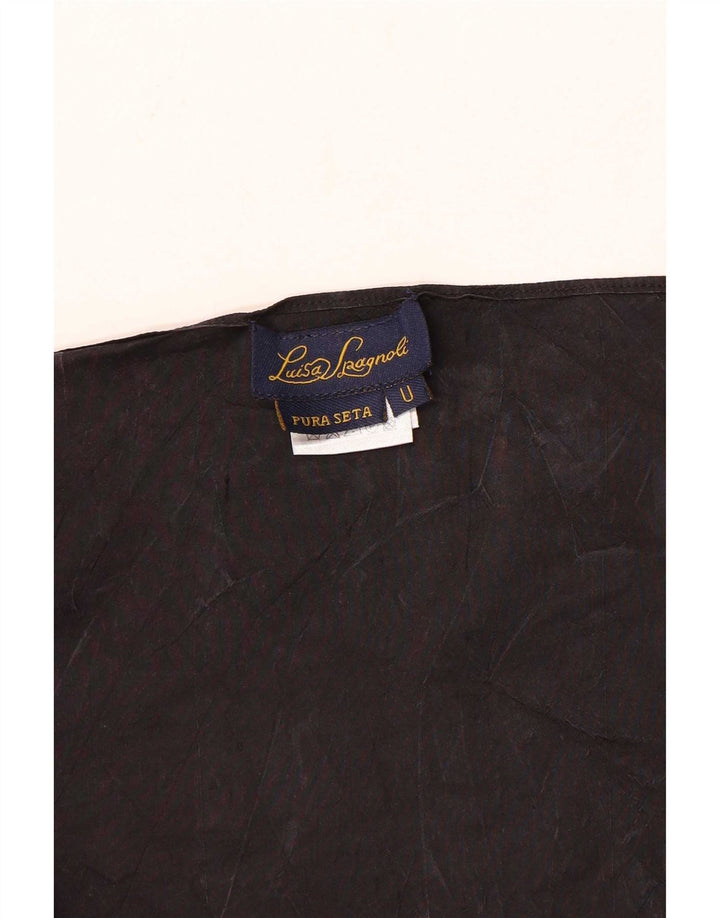 Luisa Spagnoli Womens Wrap Poncho Cardigan Top One Size Black Silk