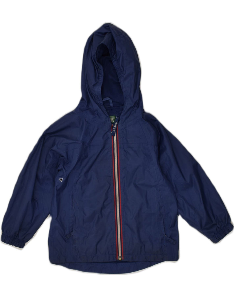 L.L.BEAN Boys Hooded Rain Jacket 3-4 Years Navy Blue Nylon | Vintage L.L.Bean | Thrift | Second-Hand L.L.Bean | Used Clothing | Messina Hembry 