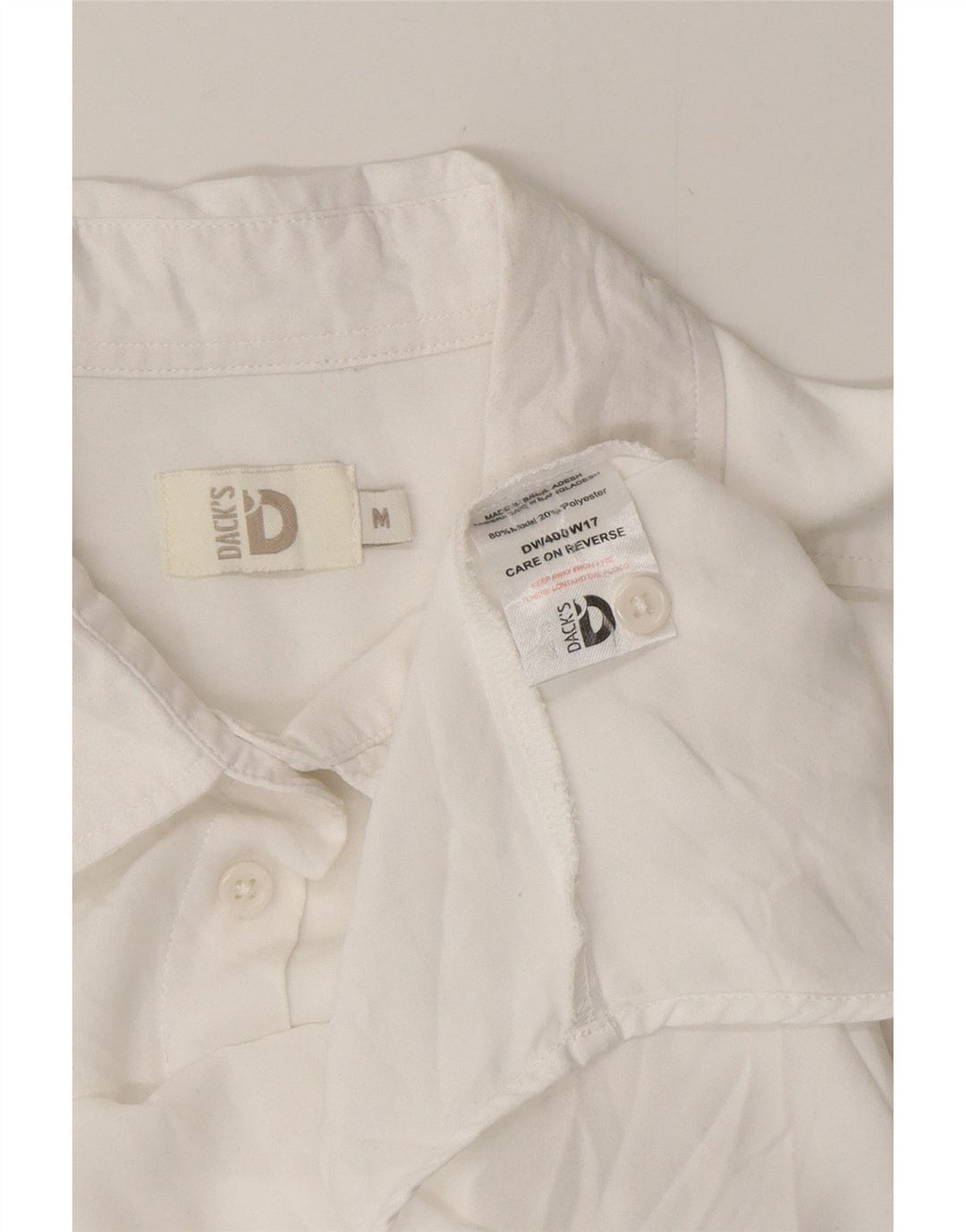 Dack's Womens Shirt UK 14 Medium White Modal