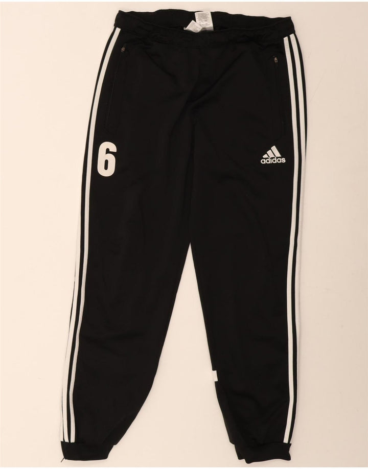 Adidas Mens Tracksuit Trousers Joggers Large  Black Polyester