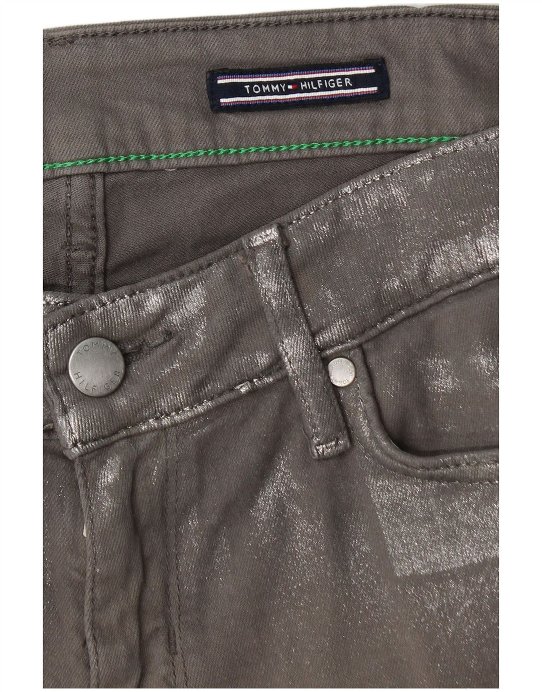 TOMMY HILFIGER Womens Venice LW Skinny Jeans W30 L30 Grey Cotton