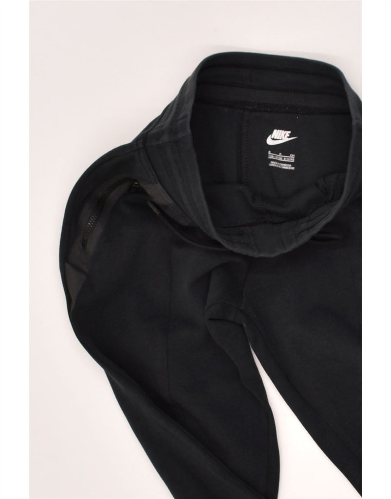 NIKE Boys Tracksuit Trousers Joggers 8-9 Years Small Black Cotton | Vintage Nike | Thrift | Second-Hand Nike | Used Clothing | Messina Hembry 