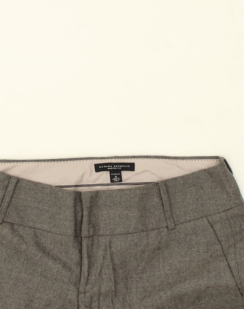 BANANA REPUBLIC Womens Martin Fit Slim Casual Trousers US 8 Medium W30 L33 Grey | Vintage Banana Republic | Thrift | Second-Hand Banana Republic | Used Clothing | Messina Hembry 