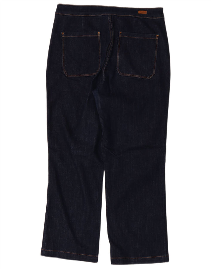 Massimo Dutti Womens Cropped Jeans EU 40 Medium W30 L25 Navy Blue Cotton