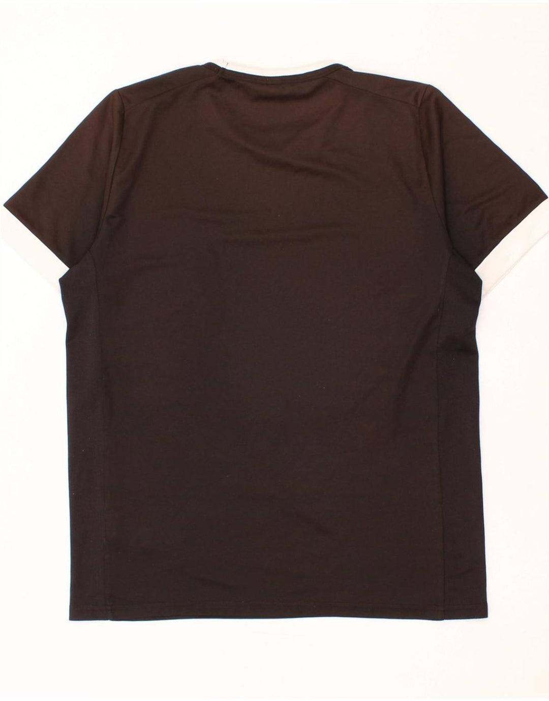 PUMA Mens T-Shirt Top Medium Black Colourblock Polyester Vintage Puma and Second-Hand Puma from Messina Hembry 