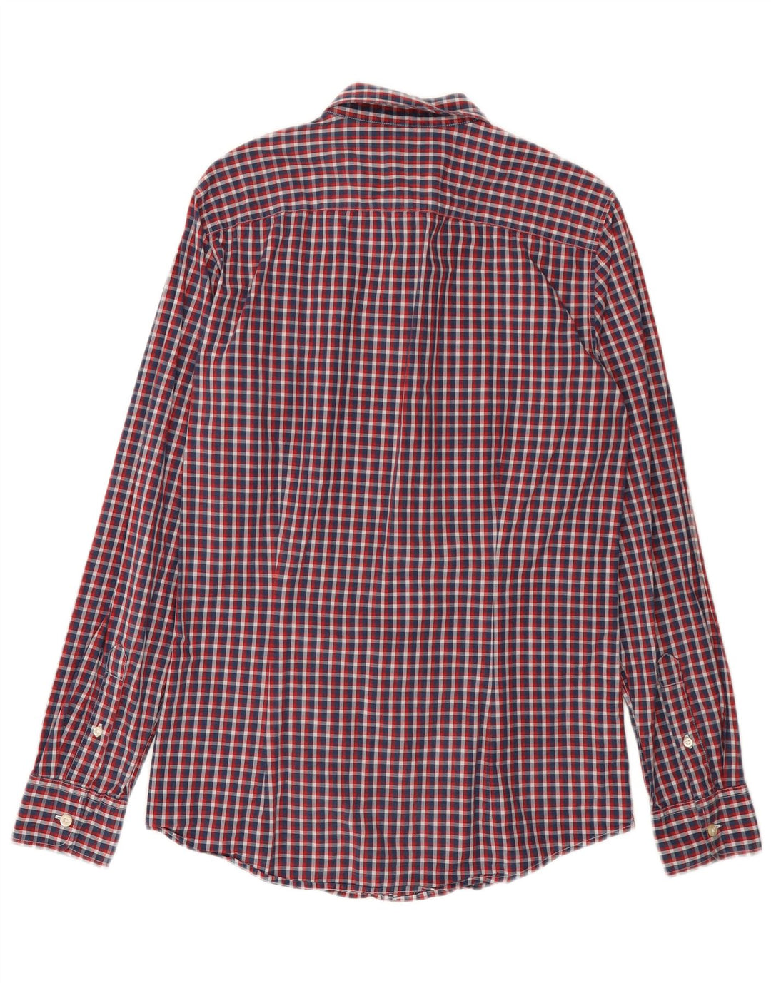BENETTON Mens Shirt Small Red Check