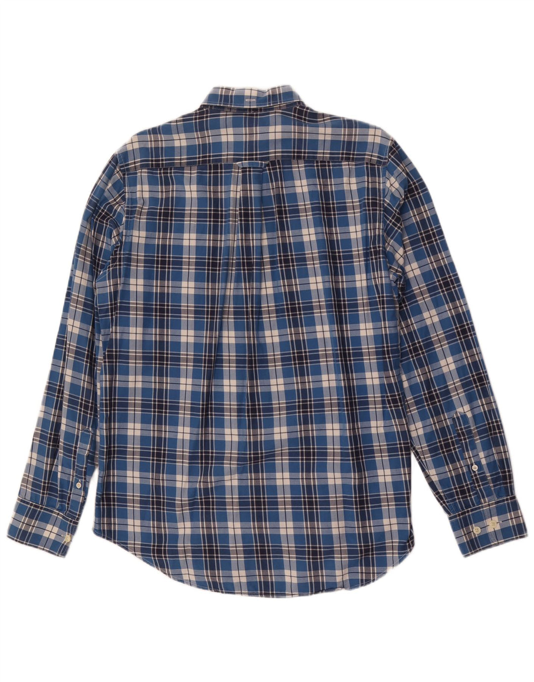 Gant Mens Regular Fit Shirt Medium Blue Check Cotton