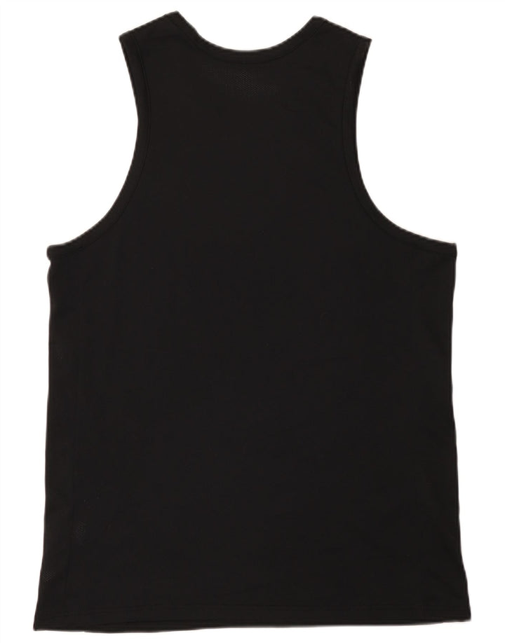Nike Mens Dri Fit Graphic Vest Top Medium Black Polyester