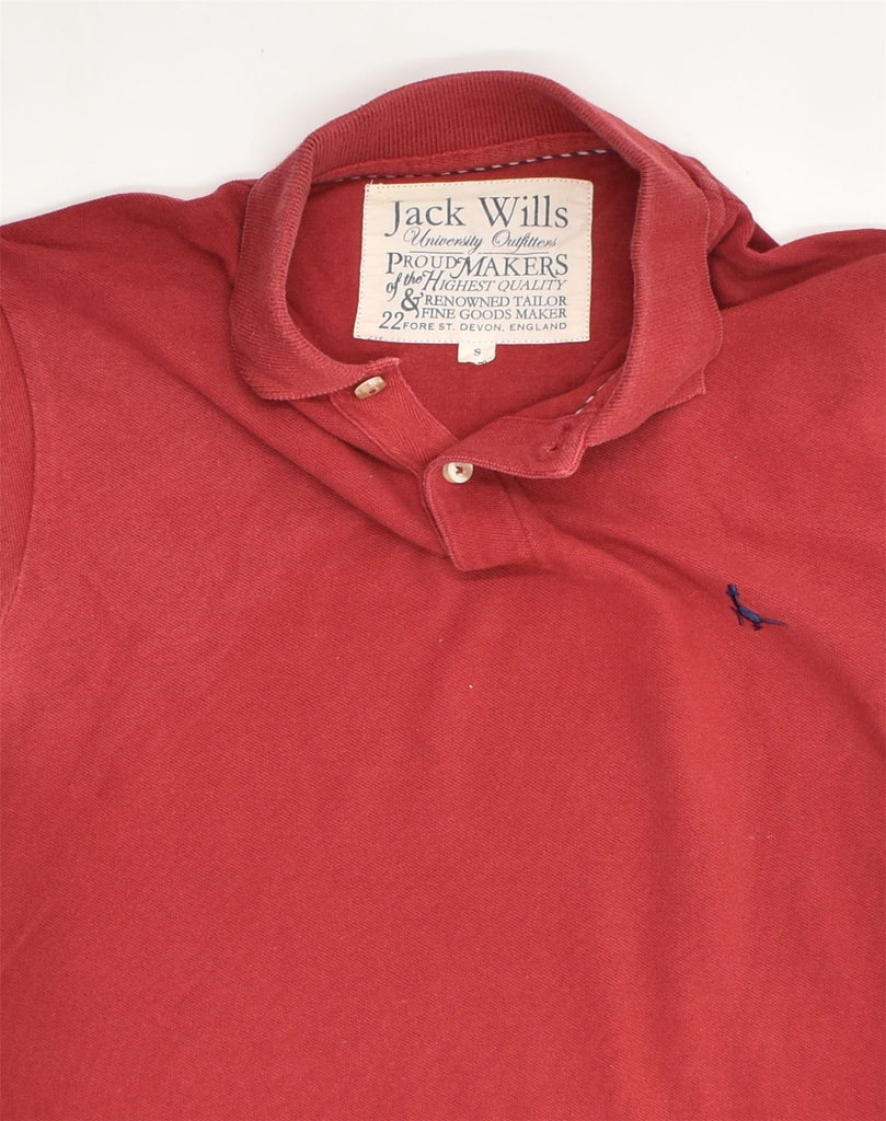 JACK WILLS Mens Polo Shirt Small Red Cotton | Vintage Jack Wills | Thrift | Second-Hand Jack Wills | Used Clothing | Messina Hembry 